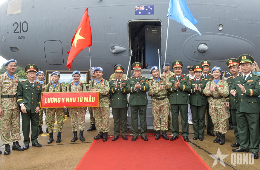 Bệnh viện Dã chiến cấp 2 số 7 và Đội Công binh số 4 xuất quân thực hiện nhiệm vụ gìn giữ hòa bình Liên hợp quốc